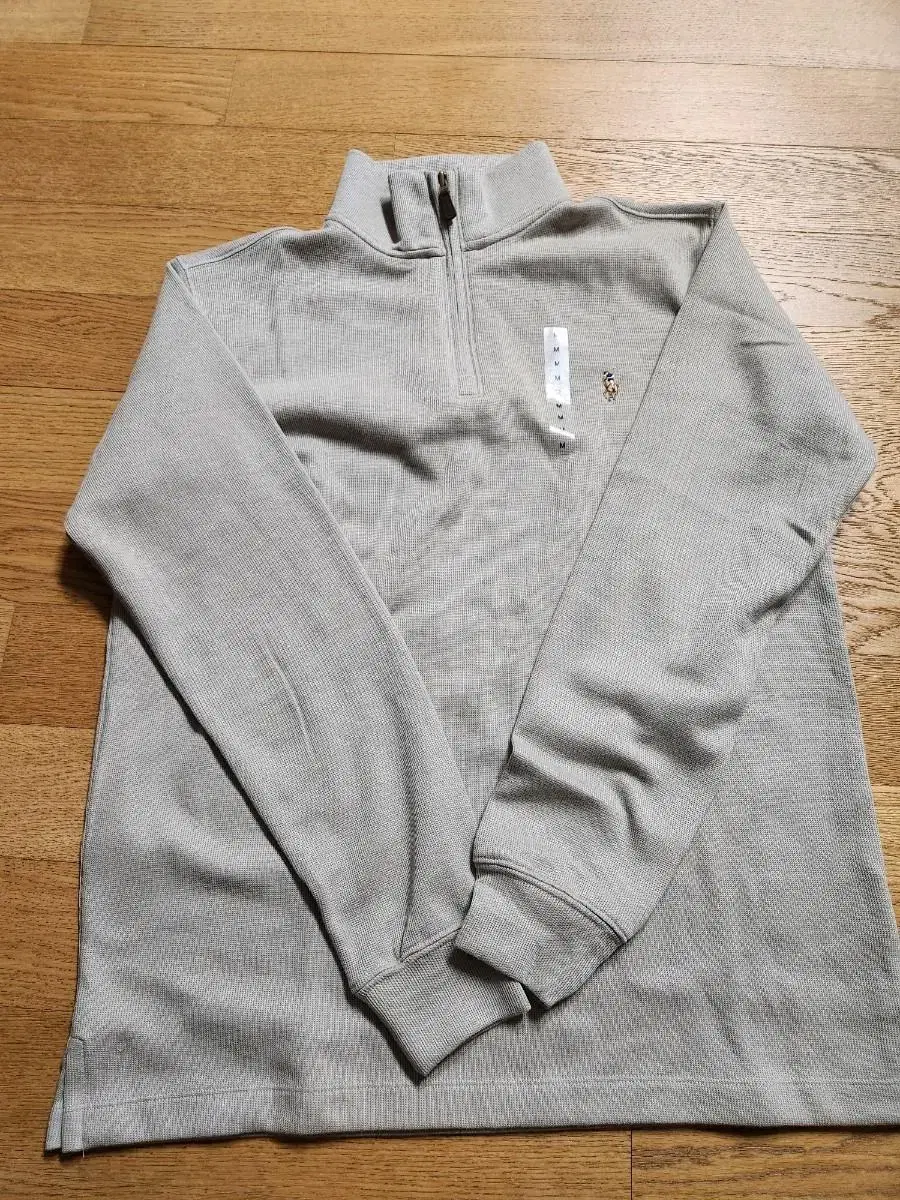 Polo vahn zip-up knit beige sagger!