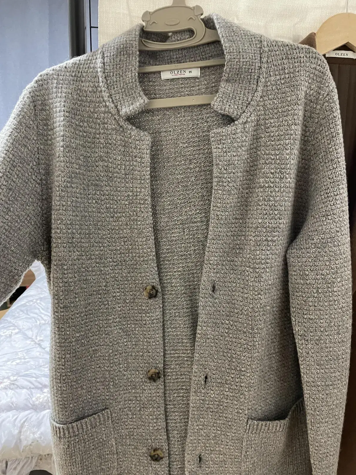 OLZEN Gray Cardigan