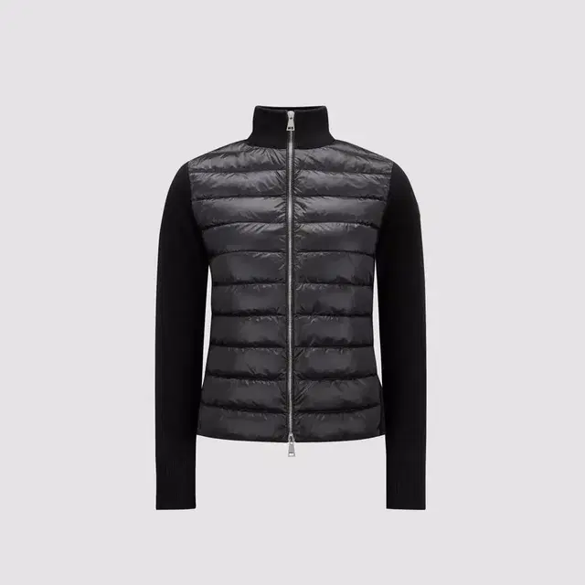 24SS MONCLER 몽클레어 니트 패딩 집업 블랙 여성[M/L]