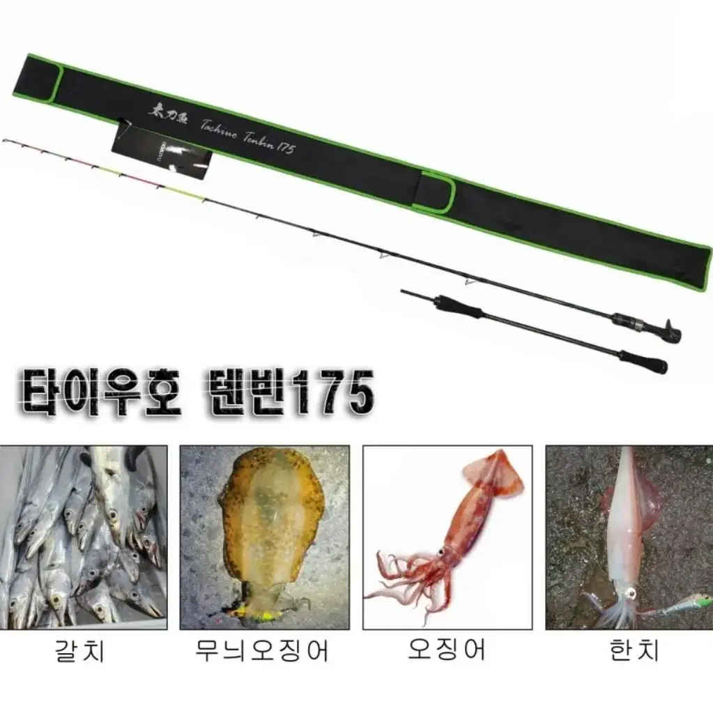 해우 타치우오 텐빈175 티탄 갈치텐빈로드 갈치지깅텐야 한치 오모리그