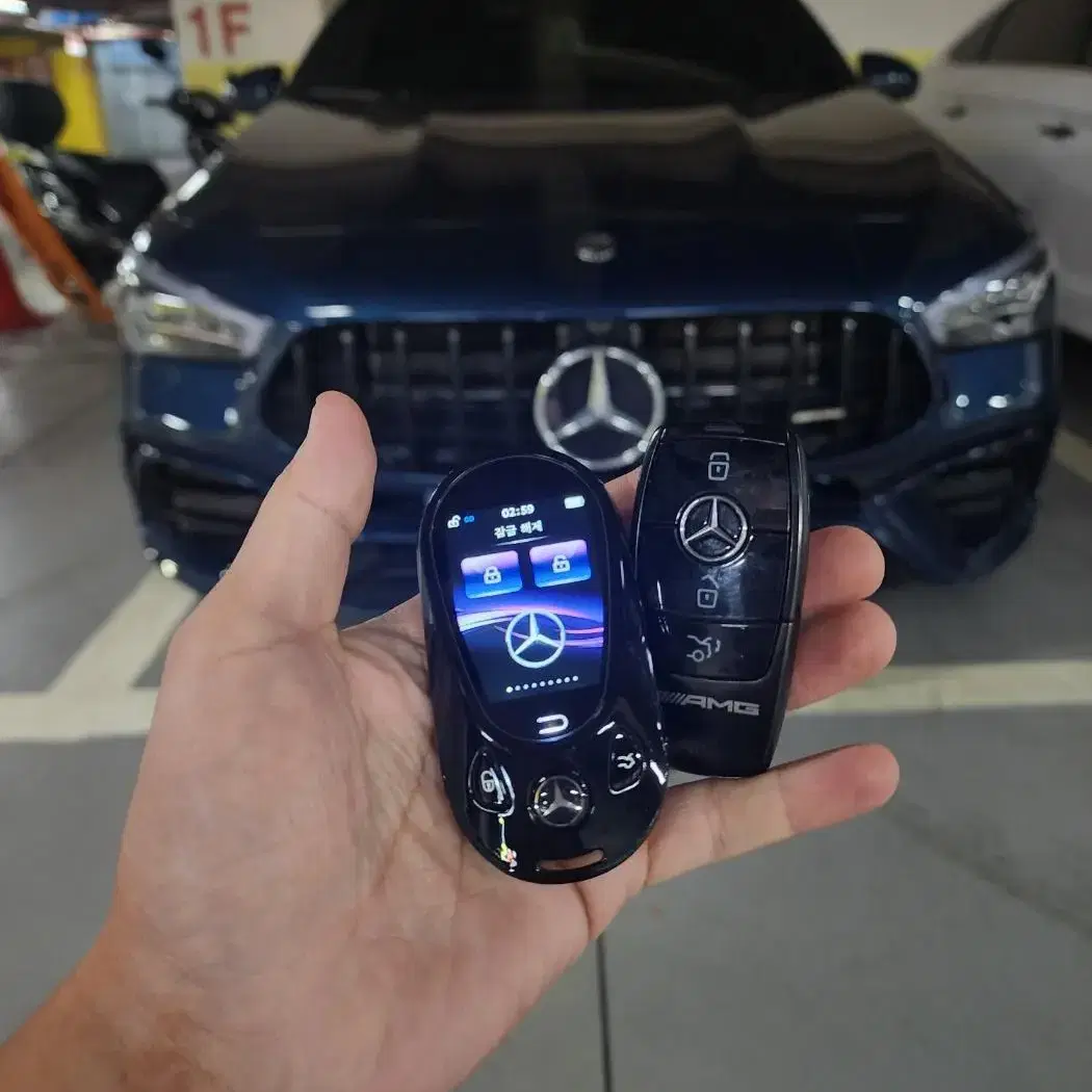 벤츠 cls glc  amg 자동차키 전모델 조약돌스타일 디지털키 개조