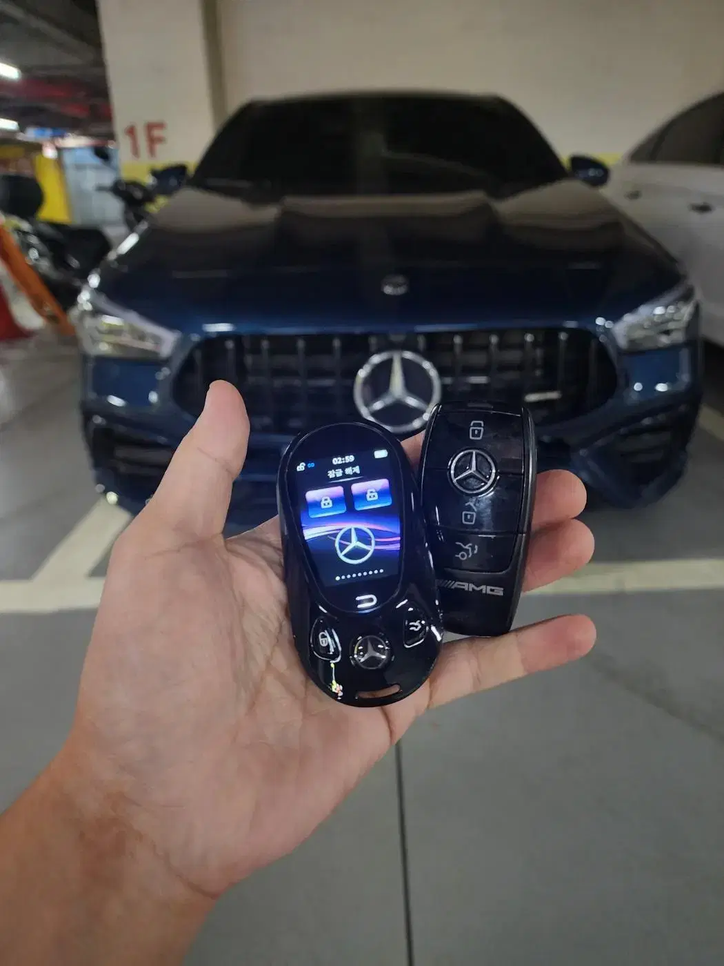 벤츠 cls glc  amg 자동차키 전모델 조약돌스타일 디지털키 개조