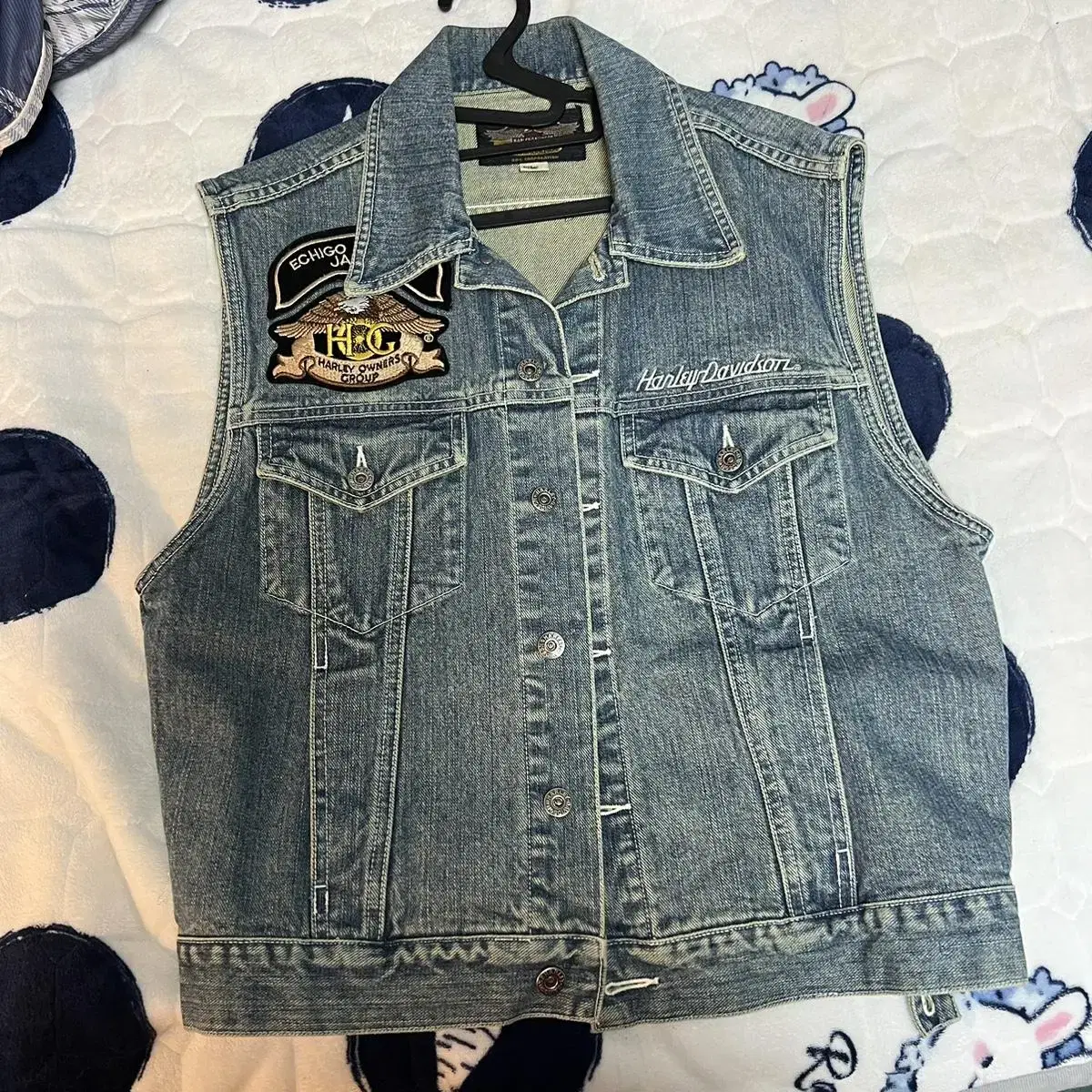 Harley-Davidson Jeans Jacket (Vest) L