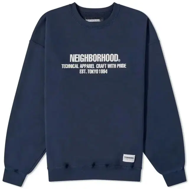 Neighborhood Classic Crew Sweater Navy L