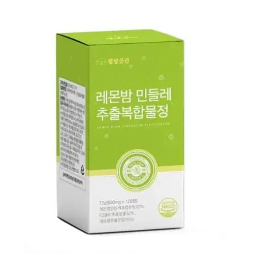 웰빙곳간 레몬밤 민들레 추출복합물 600mg X 120정