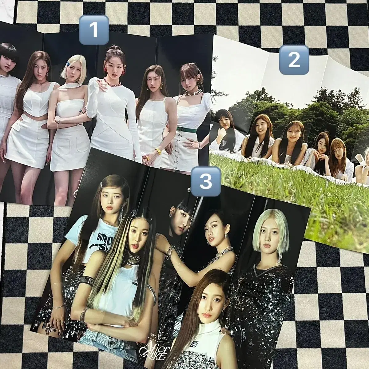 ive afterlike poster ground wonyoung liz lay yujin gaeul leeseo photocard