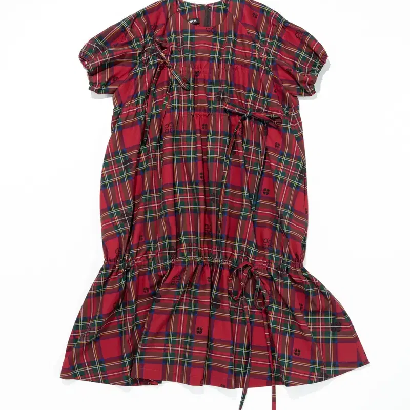 복복 CHECK CHECK GONGJU DRESS (RED)