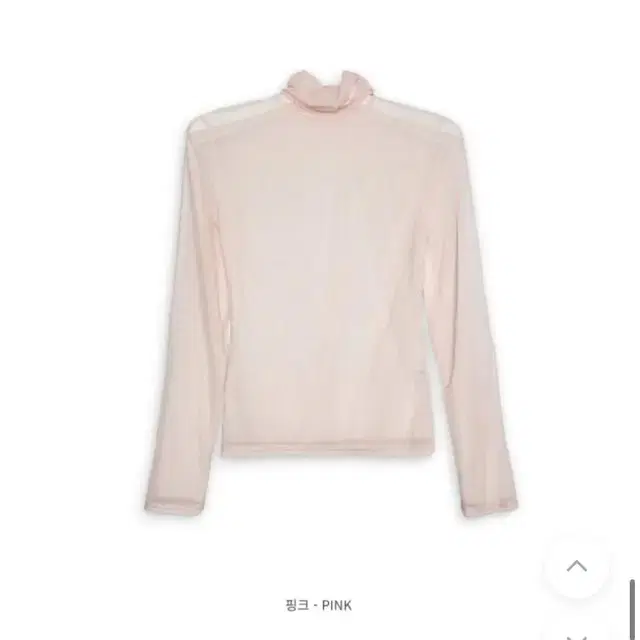 유이니 Mesh turtleneck top (핑크)