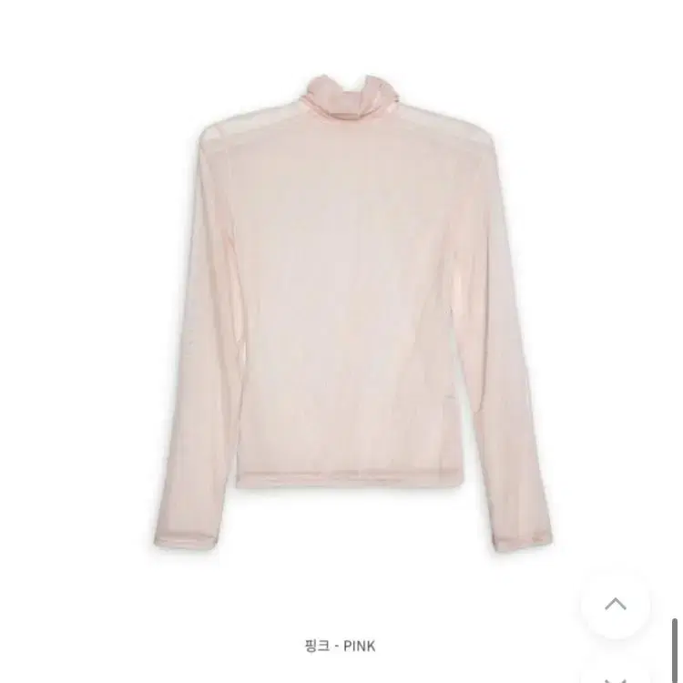 *택포* 유이니 Mesh turtleneck top (핑크)