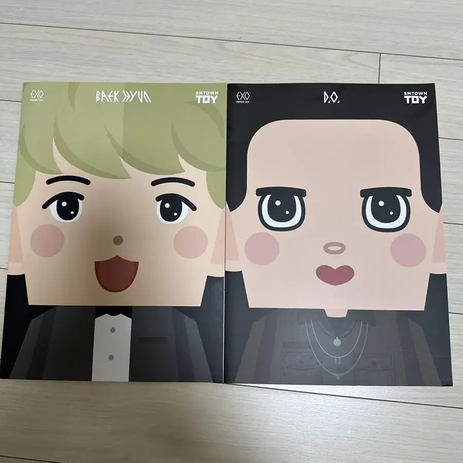 엑소 paper toy 종이인형 (백현 디오 일괄)