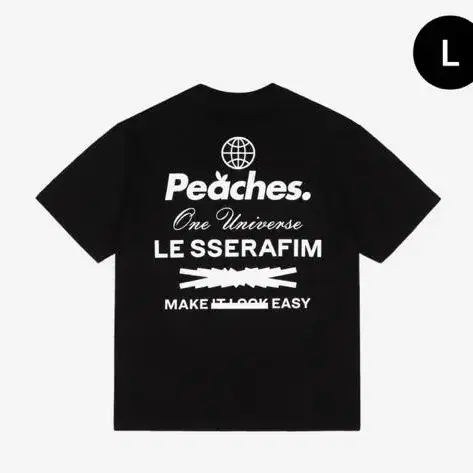 [LE SSERAFIM x Peaches.] STAPLE S/S 티셔츠