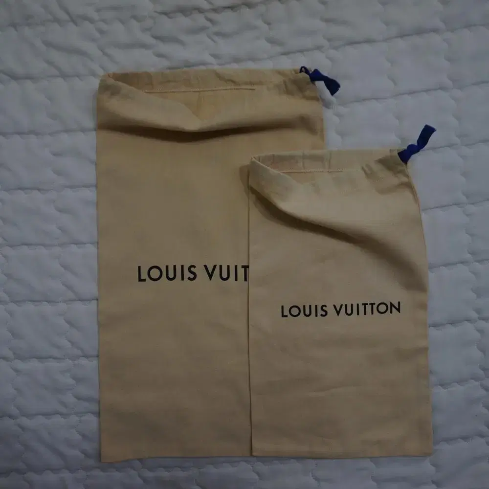 Genuine Louis Vuitton Luxury Bag Dustbag Pow Large Medium 2 pieces