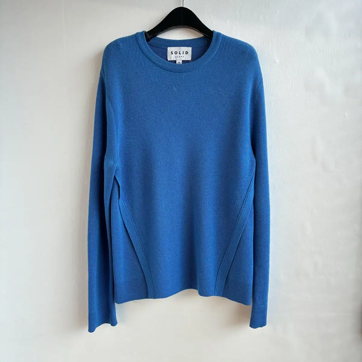 Solid homme knit 95 percent momo100 percent