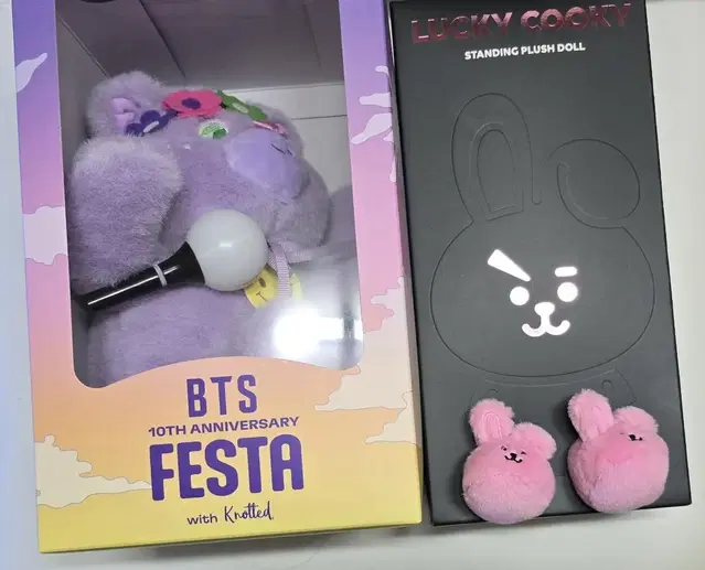 노티드 BTS FESTA 슈가베어, BT21 블랙쿠키 미개봉