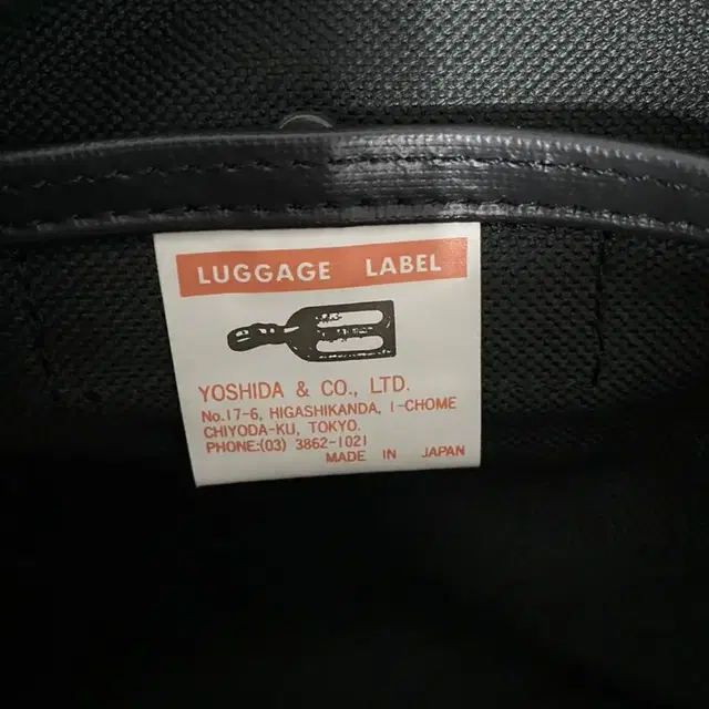 LUGGAGE LABEL 2WAY OVERNIGHTER