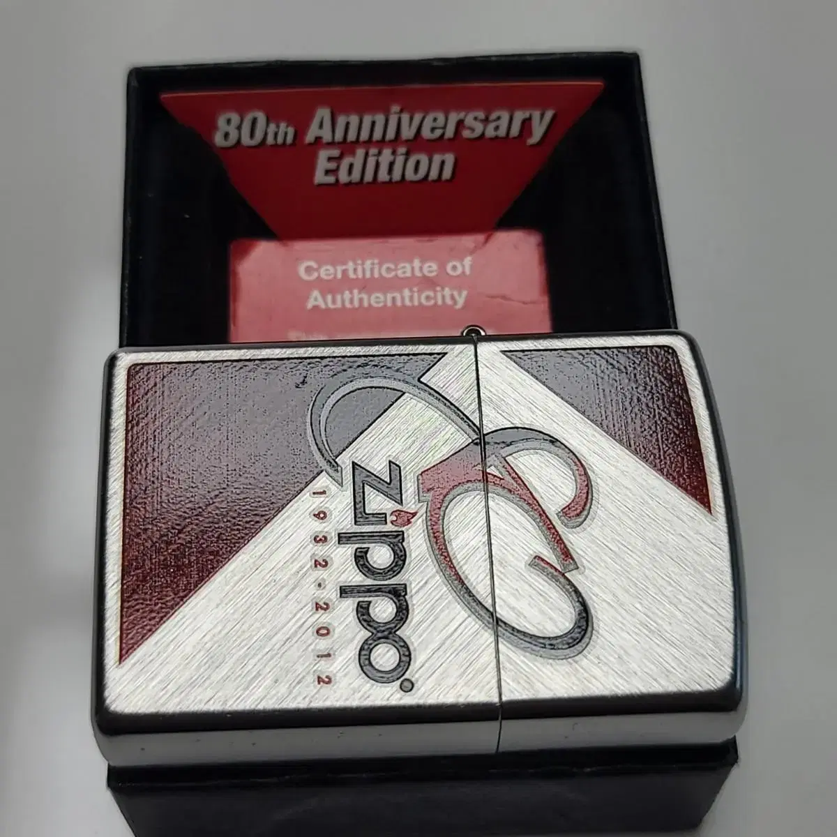 미개봉 정품 ZIPPO 80TH ANNIV 새 지포라이터