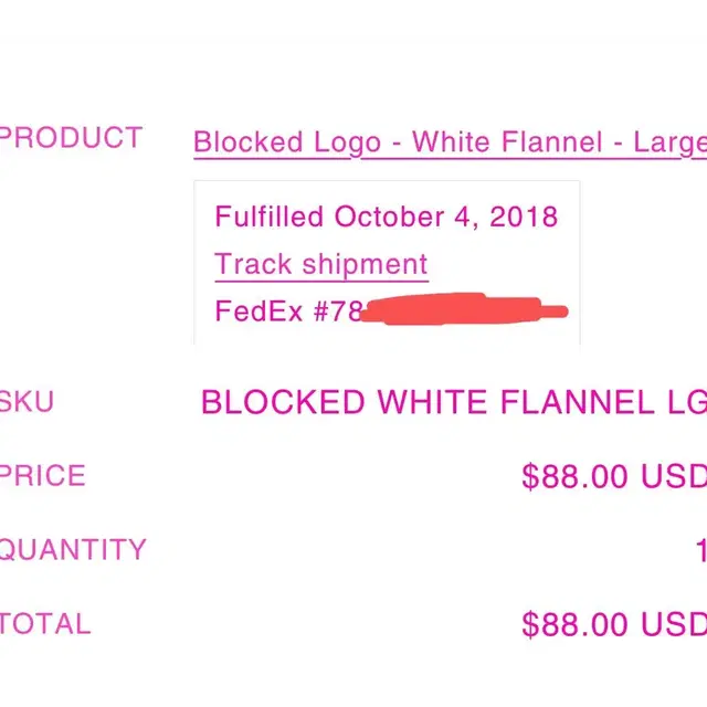 안티소셜소셜클럽 blocked logo 플란넬 셔츠 사이즈 L