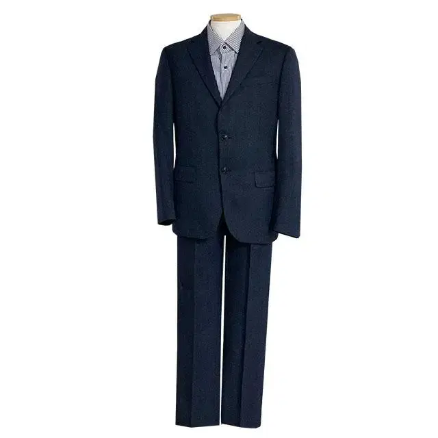 BON Houndstooth Navy Men's Suit