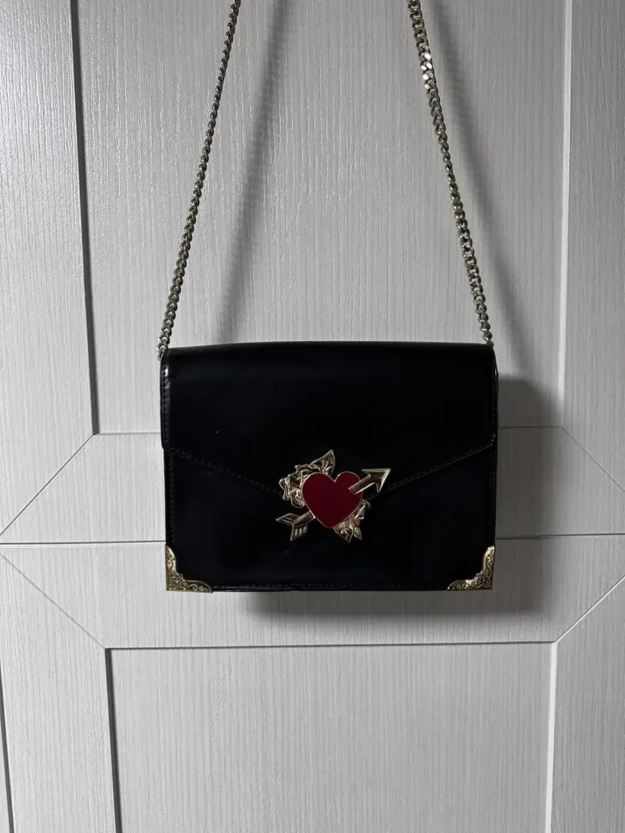 Zara Heart Chain Crossbody Bag