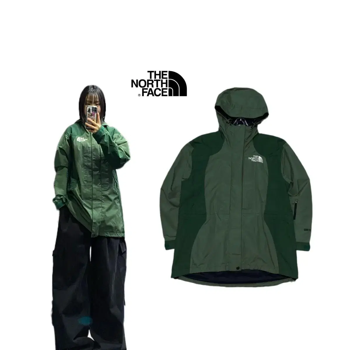 The North Face 90s Mountain Gore-Tex Green Windbreaker M