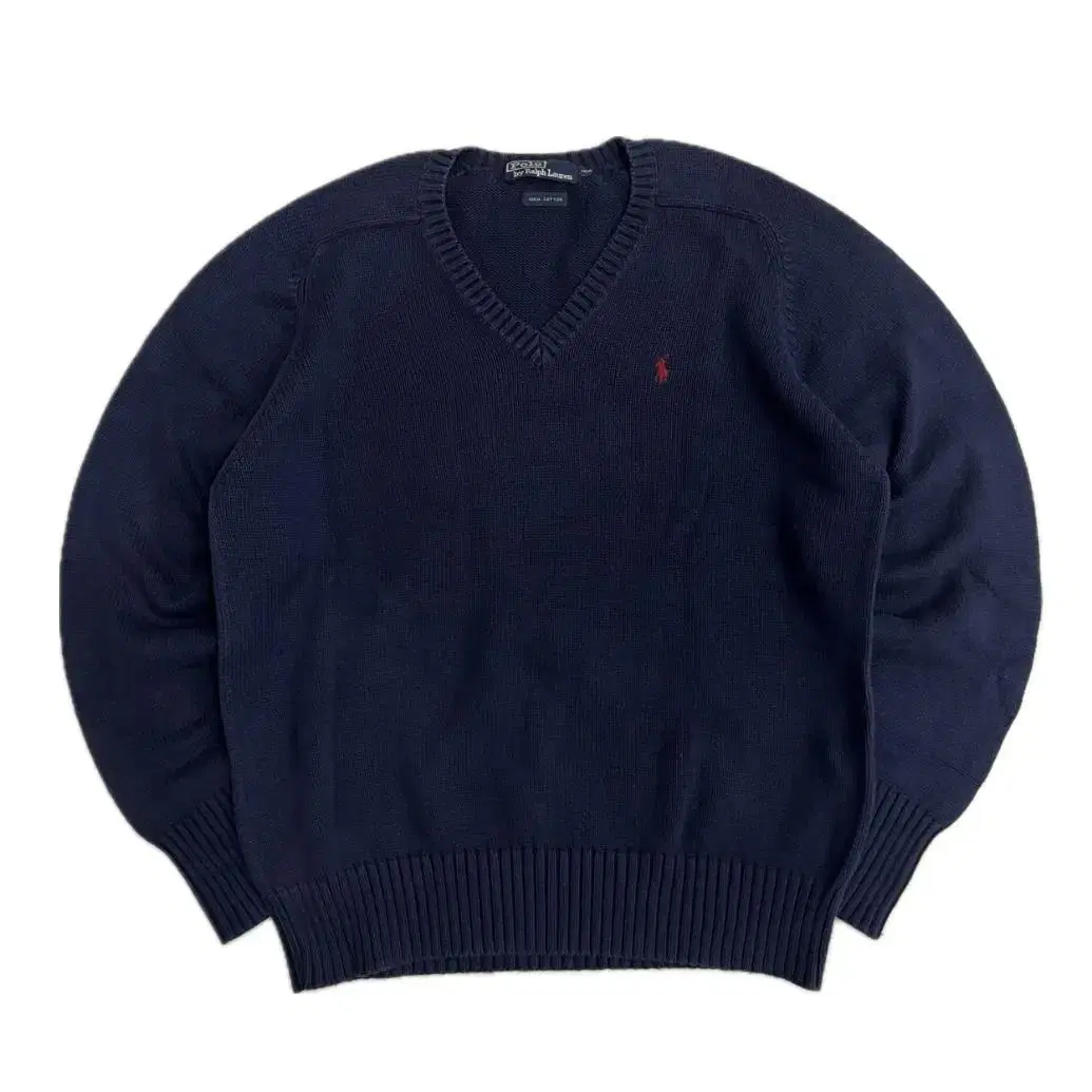 Polo Ralph Lauren Old School V-neck knit 100-105 size L-XL approx.