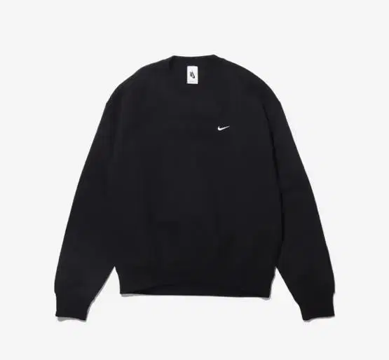 [XL] Nike NRG Solo Swoosh Crew Fleece Black White - Asia