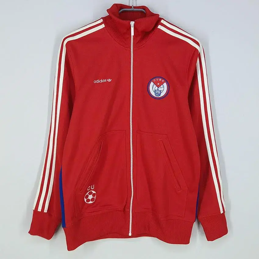 Adidas Southern Spring and Autumn Patch Cuba Track Top Jersey Red 95 (HU21422)