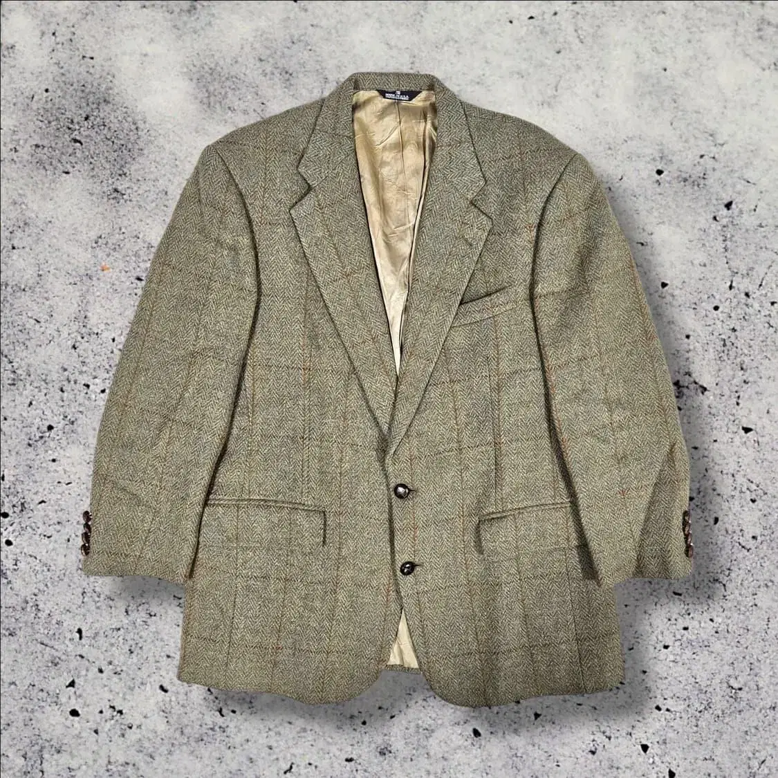 80s Polo Ralph Lauren Harris Tweed Wool Blazer