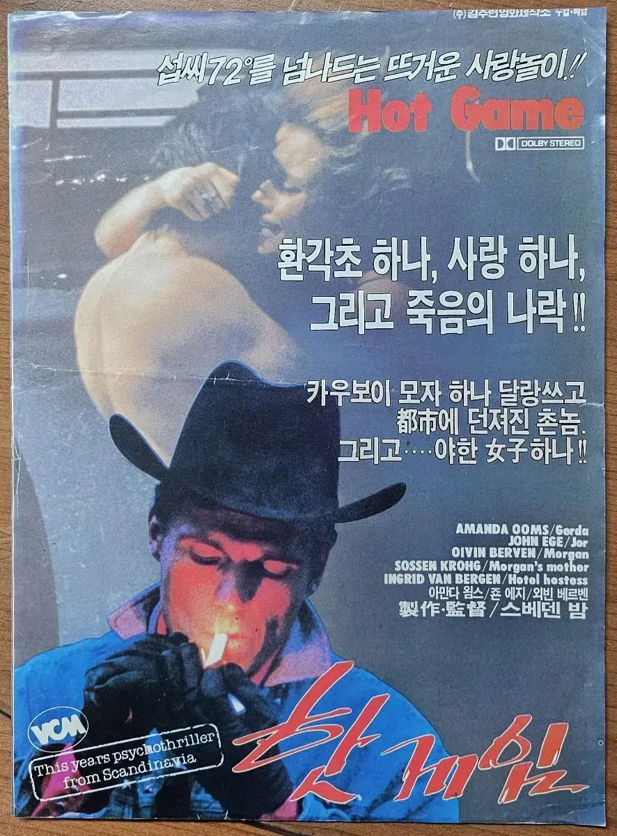 1988년 영화 핫 게임 전단지