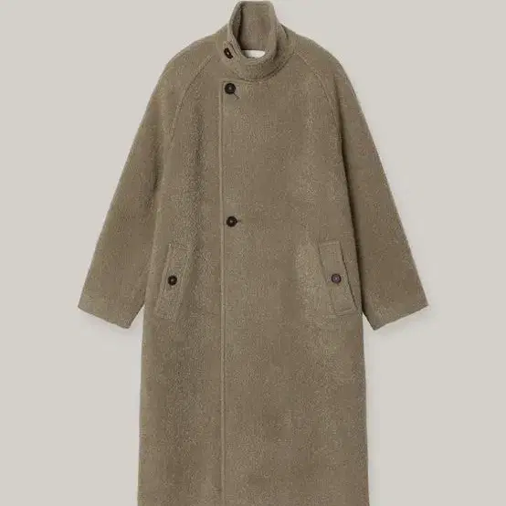 Boucle High Neck Coat