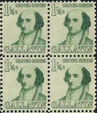 Four-Bloc American linguist and politician Albert Gallatin