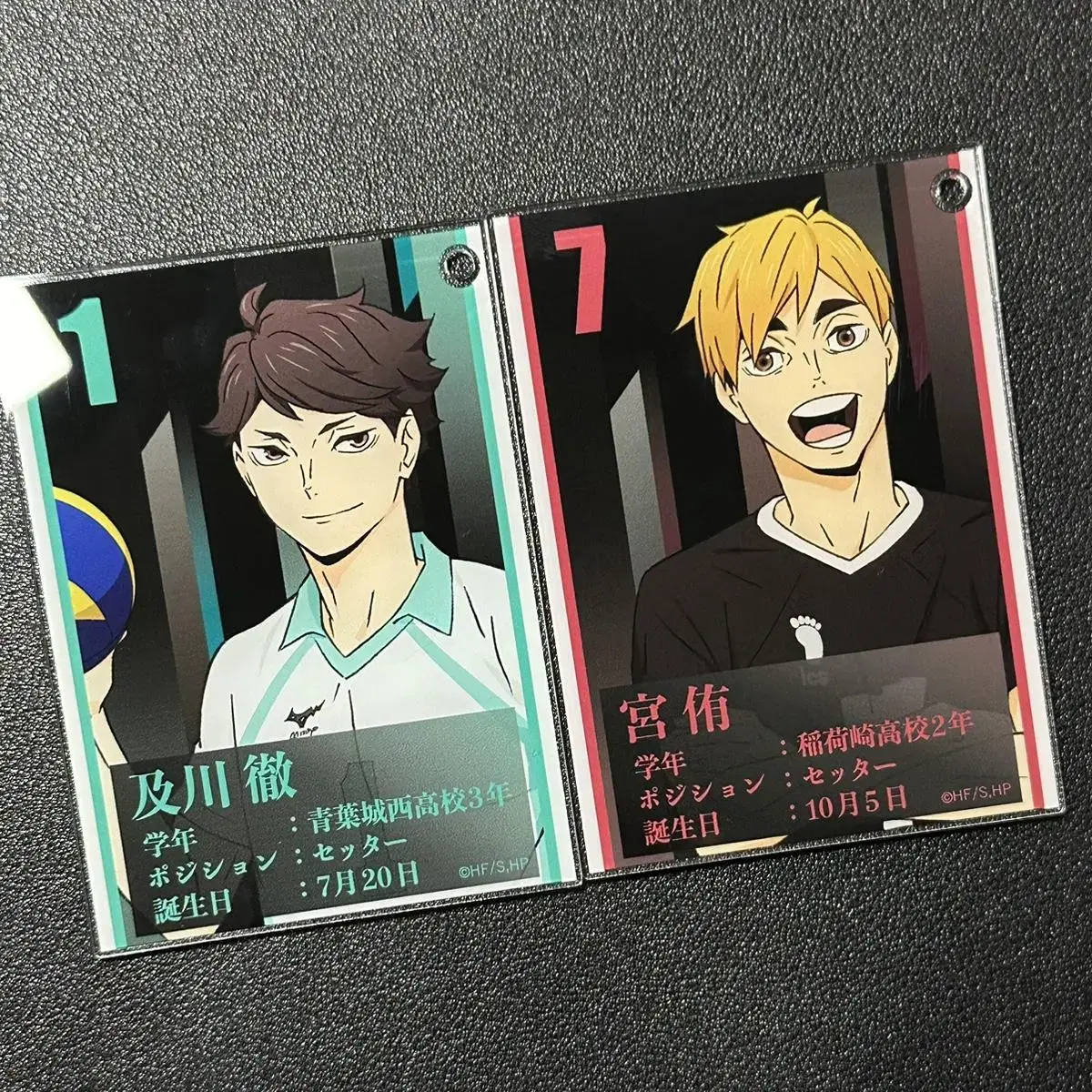 Haikyuu acrylic kard OAKAWA, Miya Atsumu