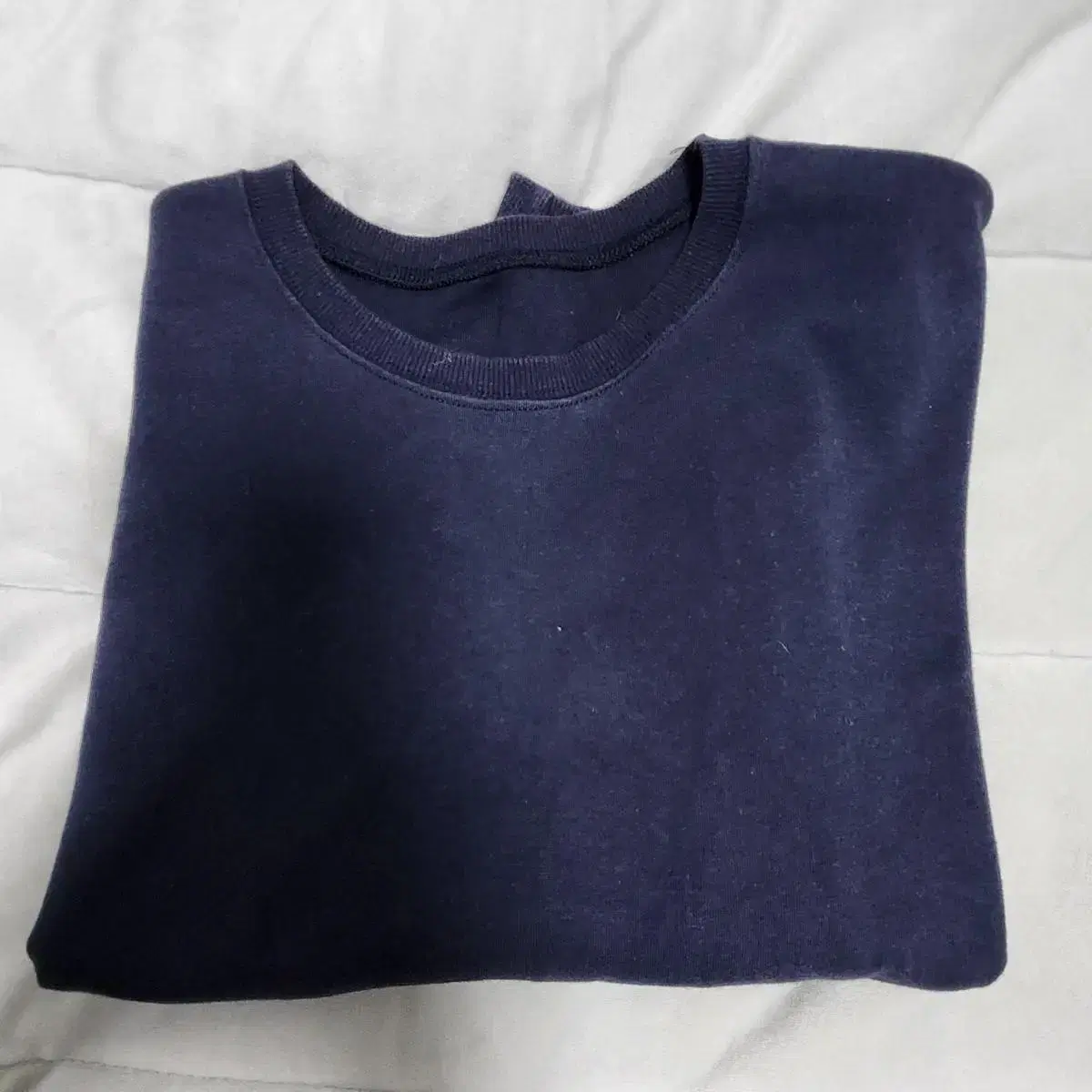 Navy Blue Crop Top