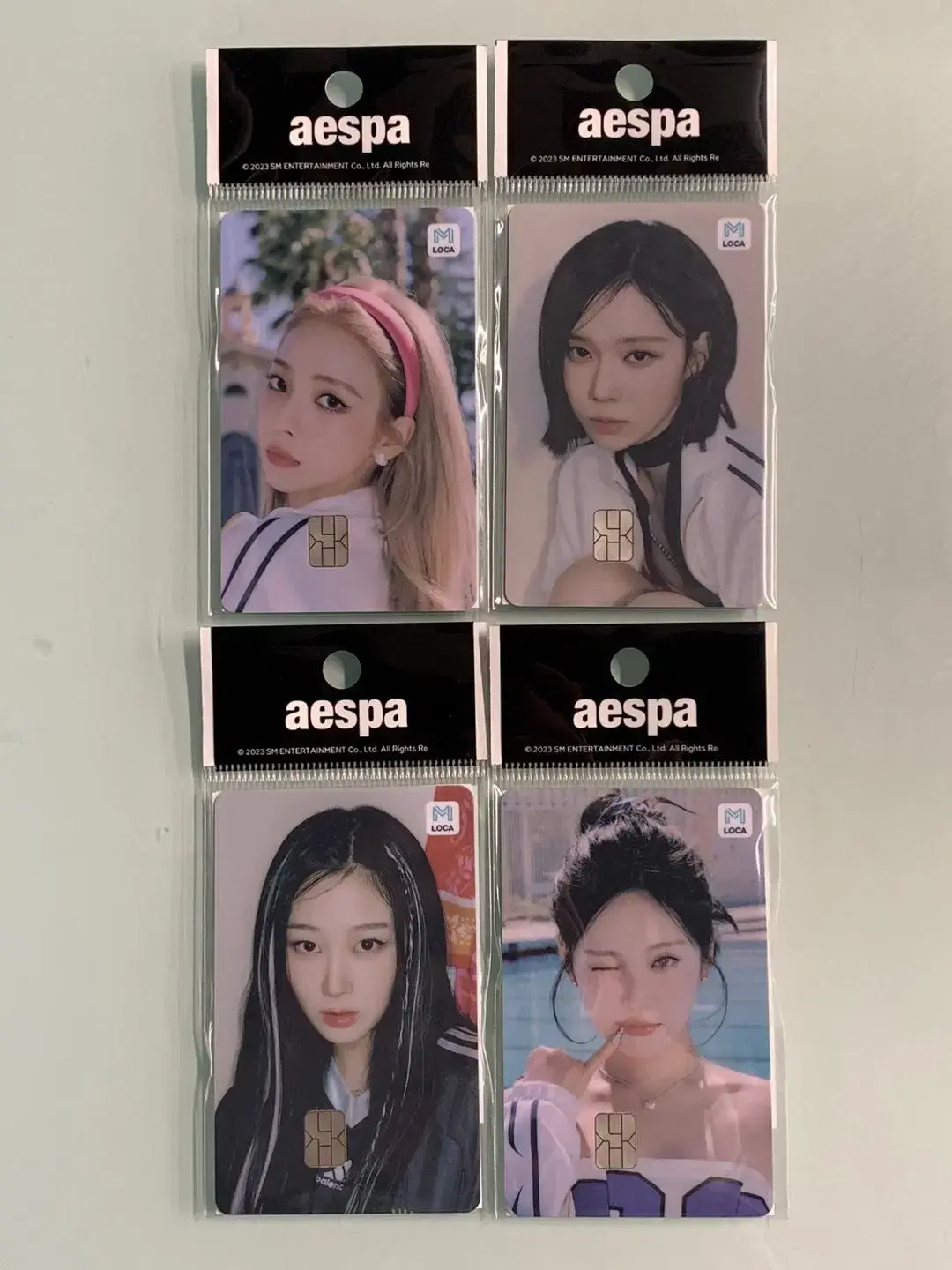 Unsealed aespa Locamobility Transportation Card Myworld karina winter giselle Ningning