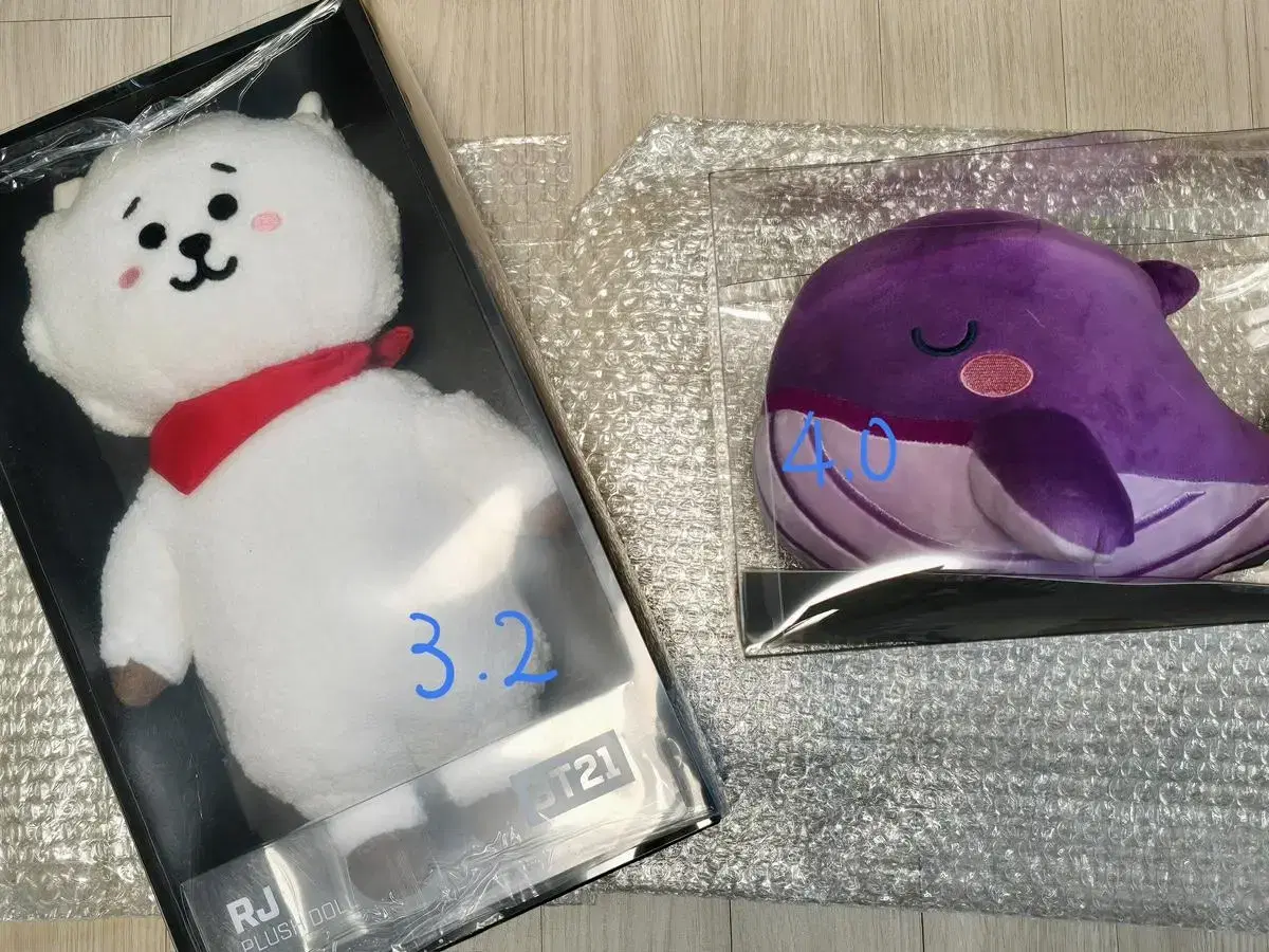 방탄 bts Rj 미디움 스텐딩 돌 타이니탄 고래인형 미개봉 미사용