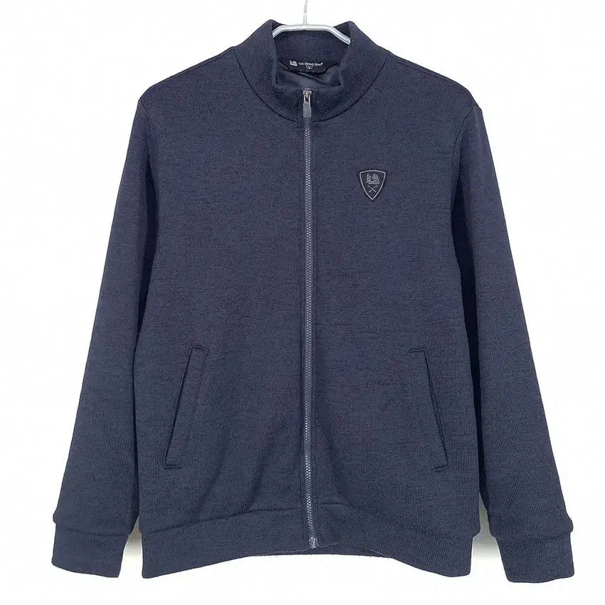 Lee Dongsoo Men's Windproof Knit Zip-up Jacket Navy 95 (HU29016)