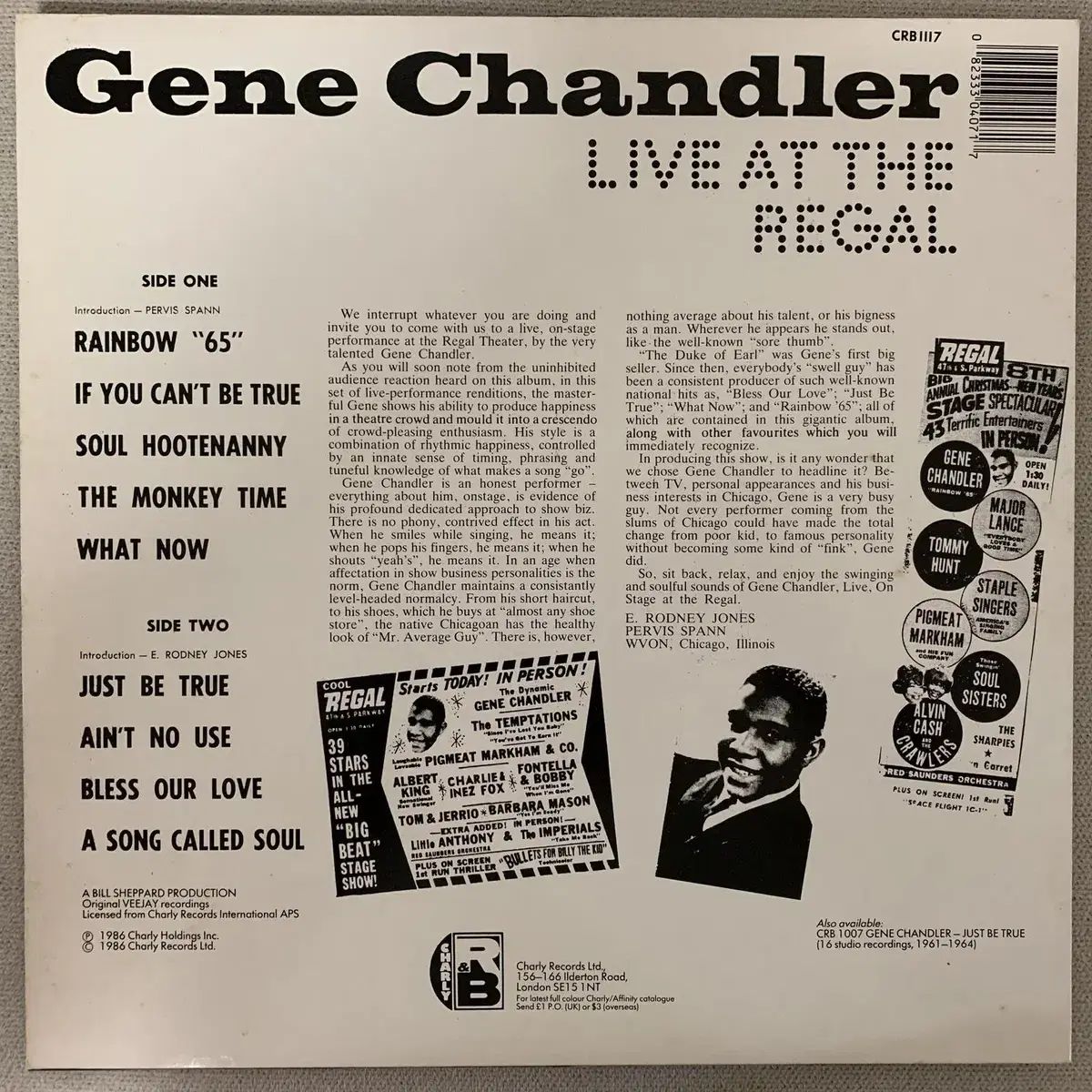 [RNB] Gene Chandler - Live At The Regal