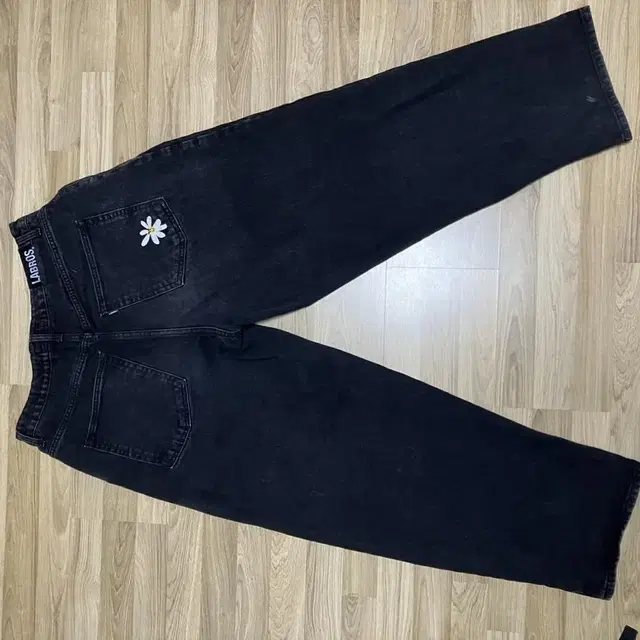 Smart Daisy Baggy Jeans (Black) XL