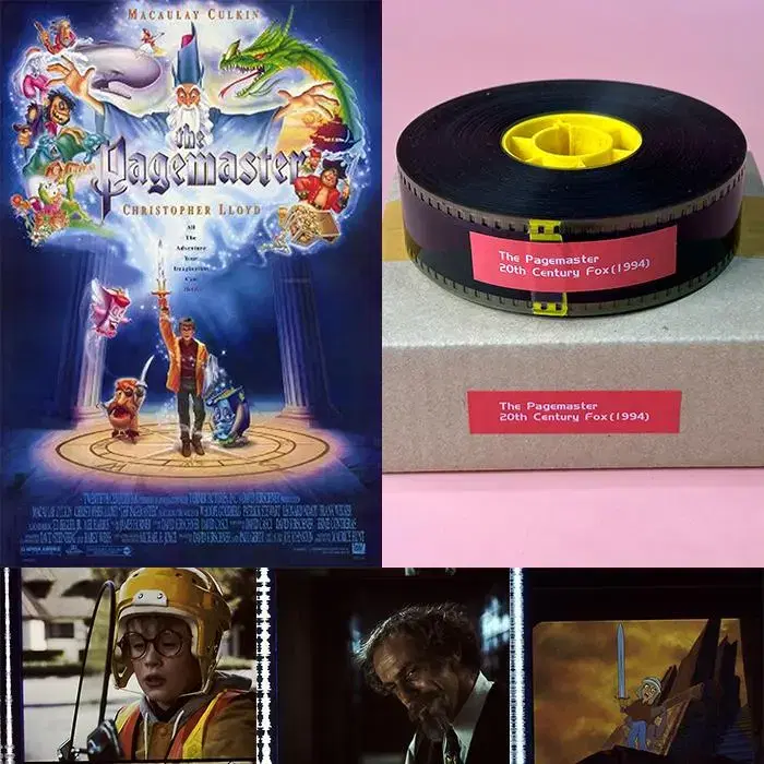 35mm 예고 영화필름 페이지마스터 The Pagemaster