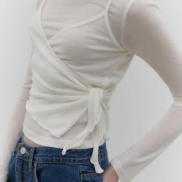 헤더먼트 elfin layered top cream