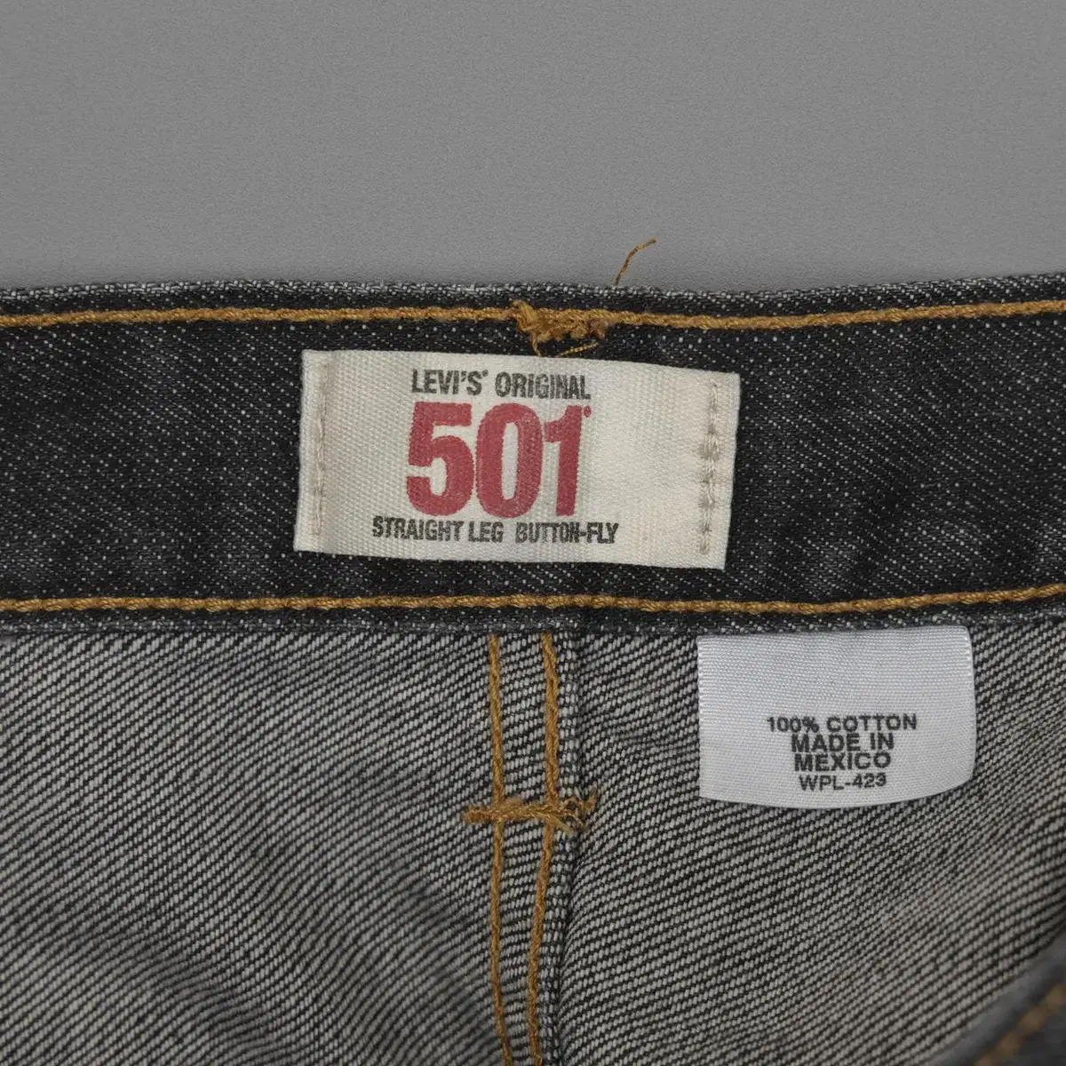 Levi's 리바이스 501 흑청 데님 팬츠 38x32 / 4B84