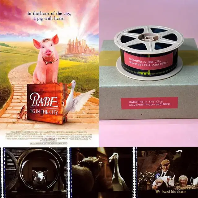 35mm 예고 영화필름 꼬마 돼지 베이브 2 Babe Pig in..