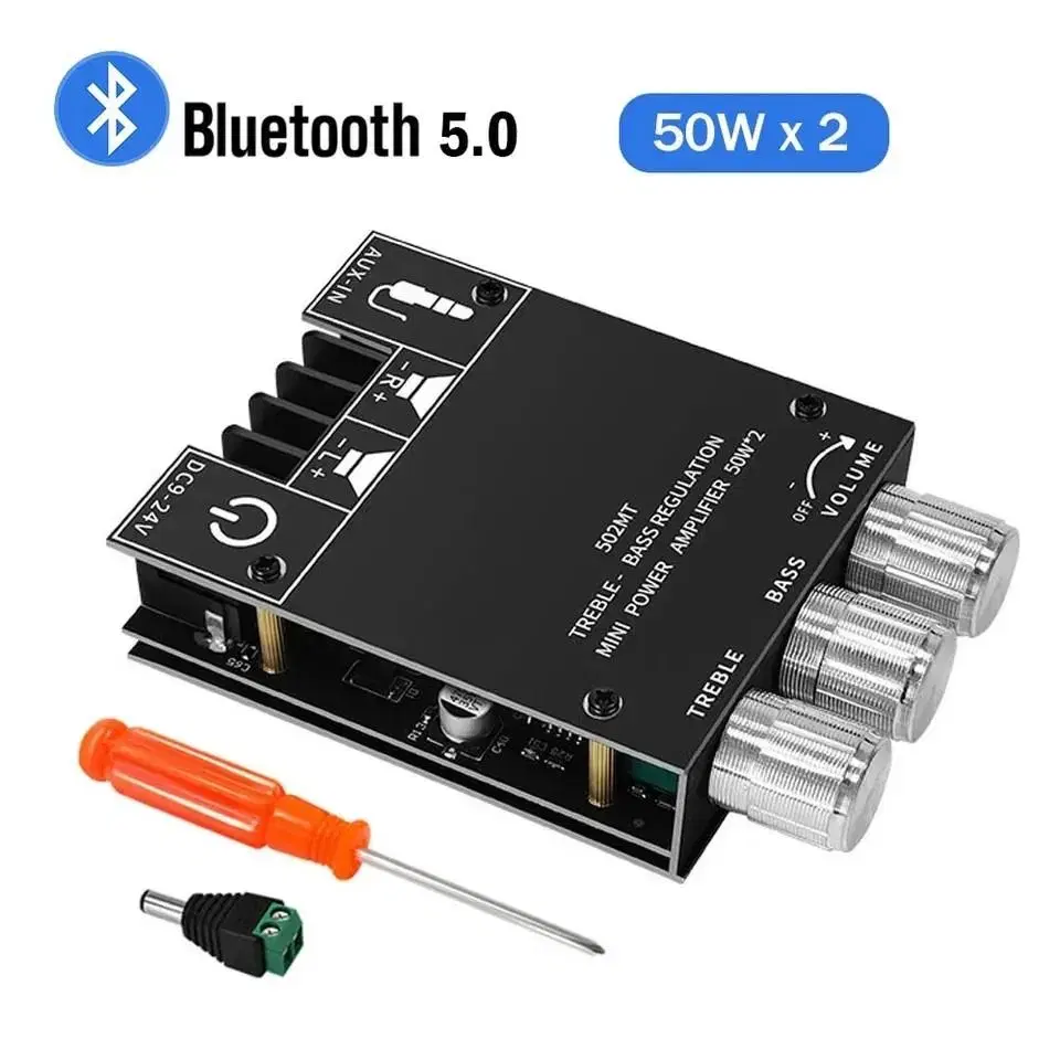 블루투스 앰프 2x50w dc12v어댑터 불포함