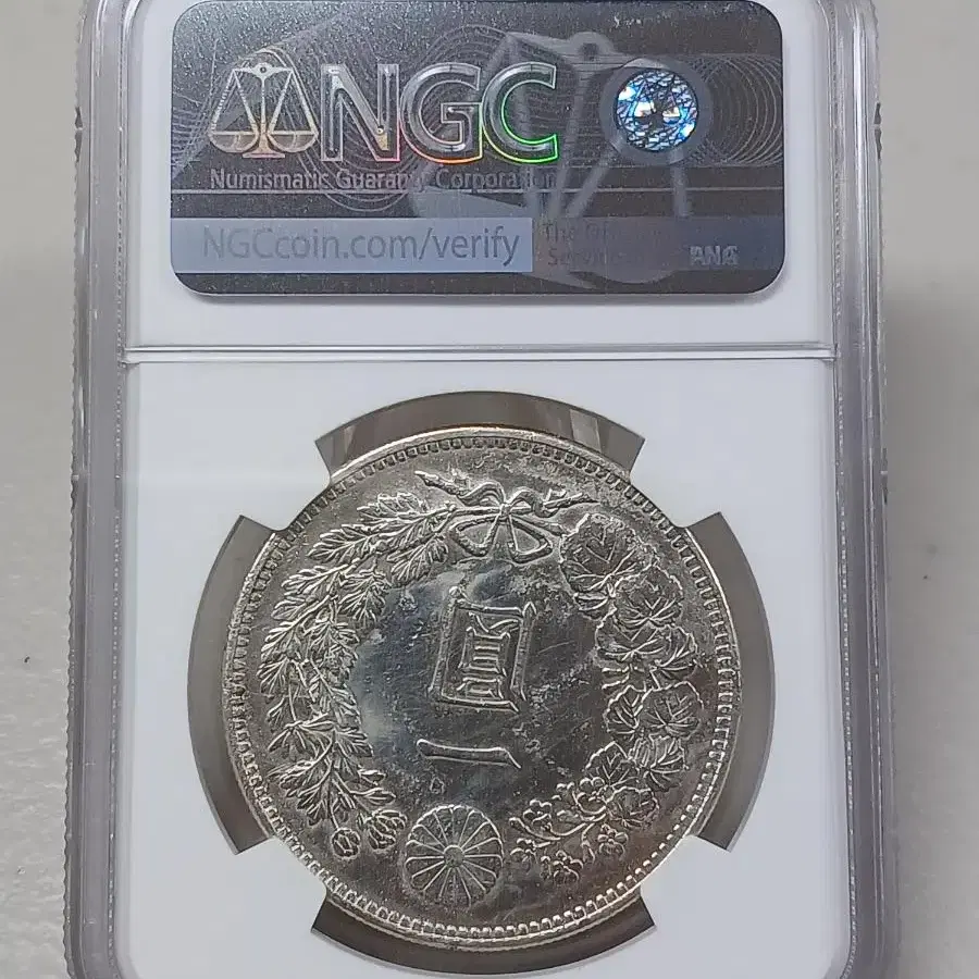 1901년(명치34년) 일본 1엔 NGC UNC 디테일 미사용 은화