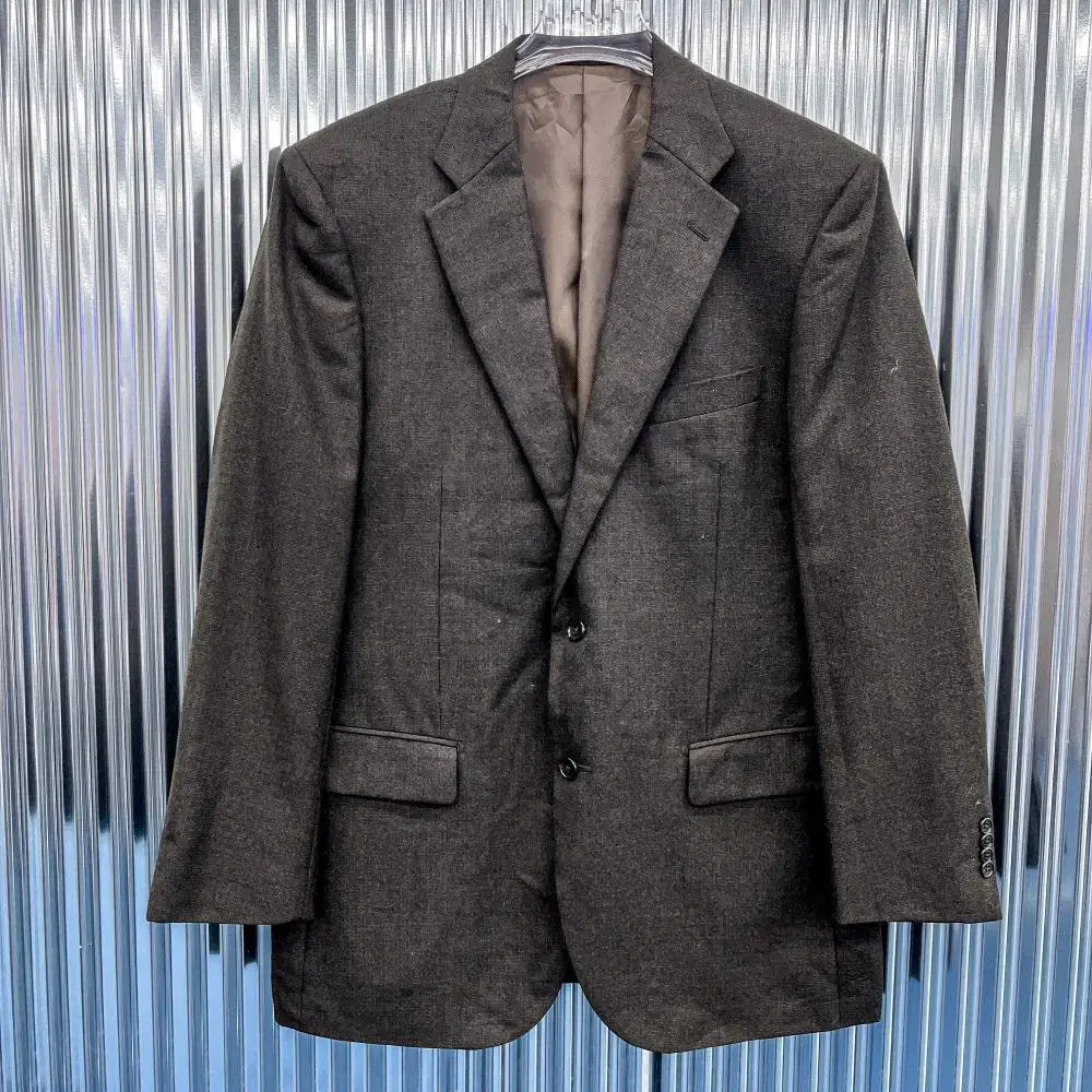 Regal Wool 2-Button Herringbone Blazer Jacket (Domestic L) U859