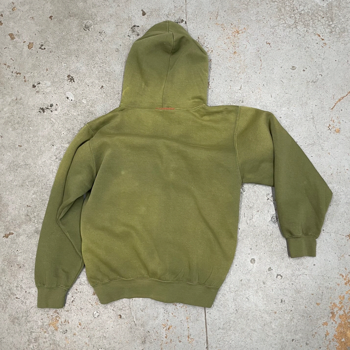 sunfaded hoodie olive green (XL)