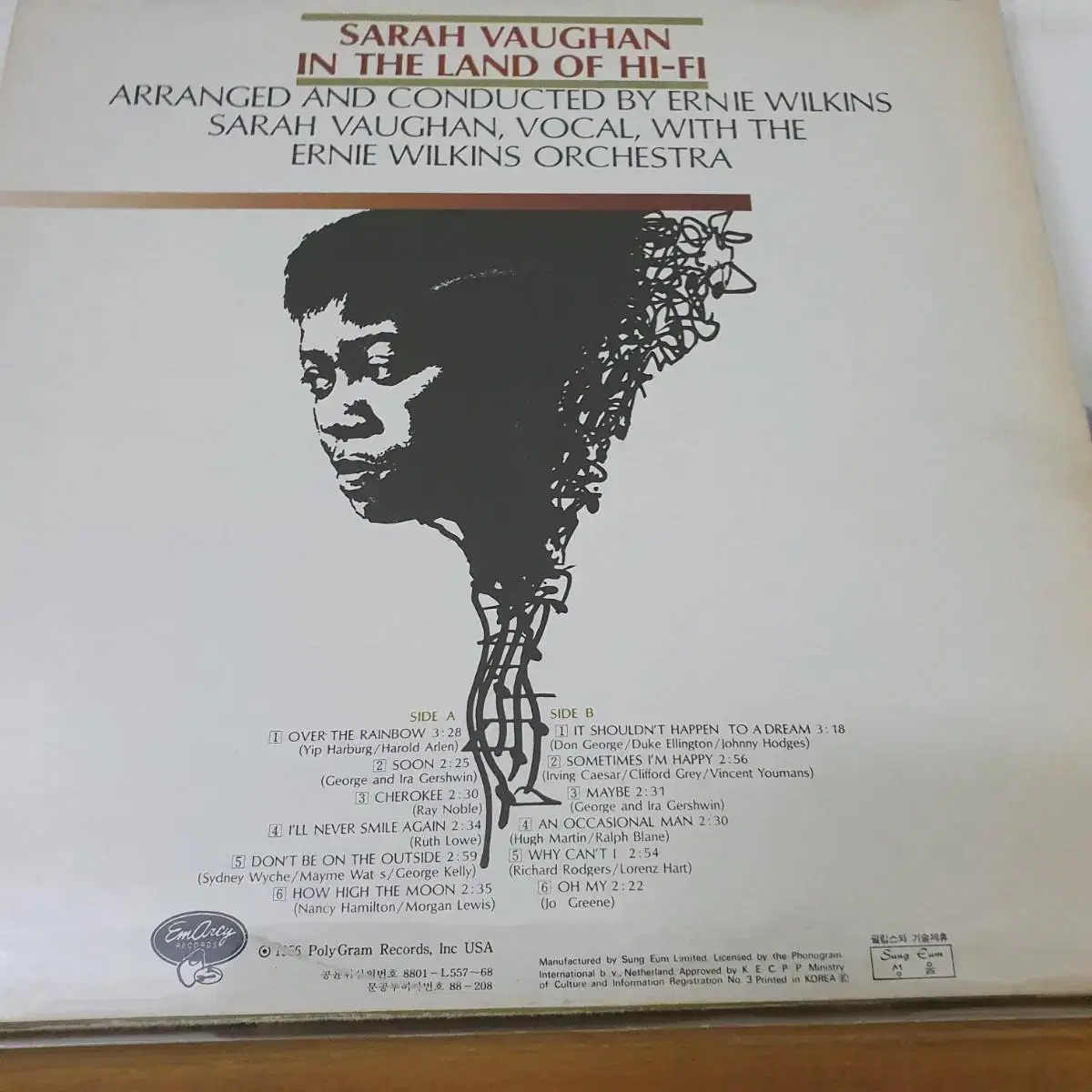 SARAH  VAUGHAN  LP  1988