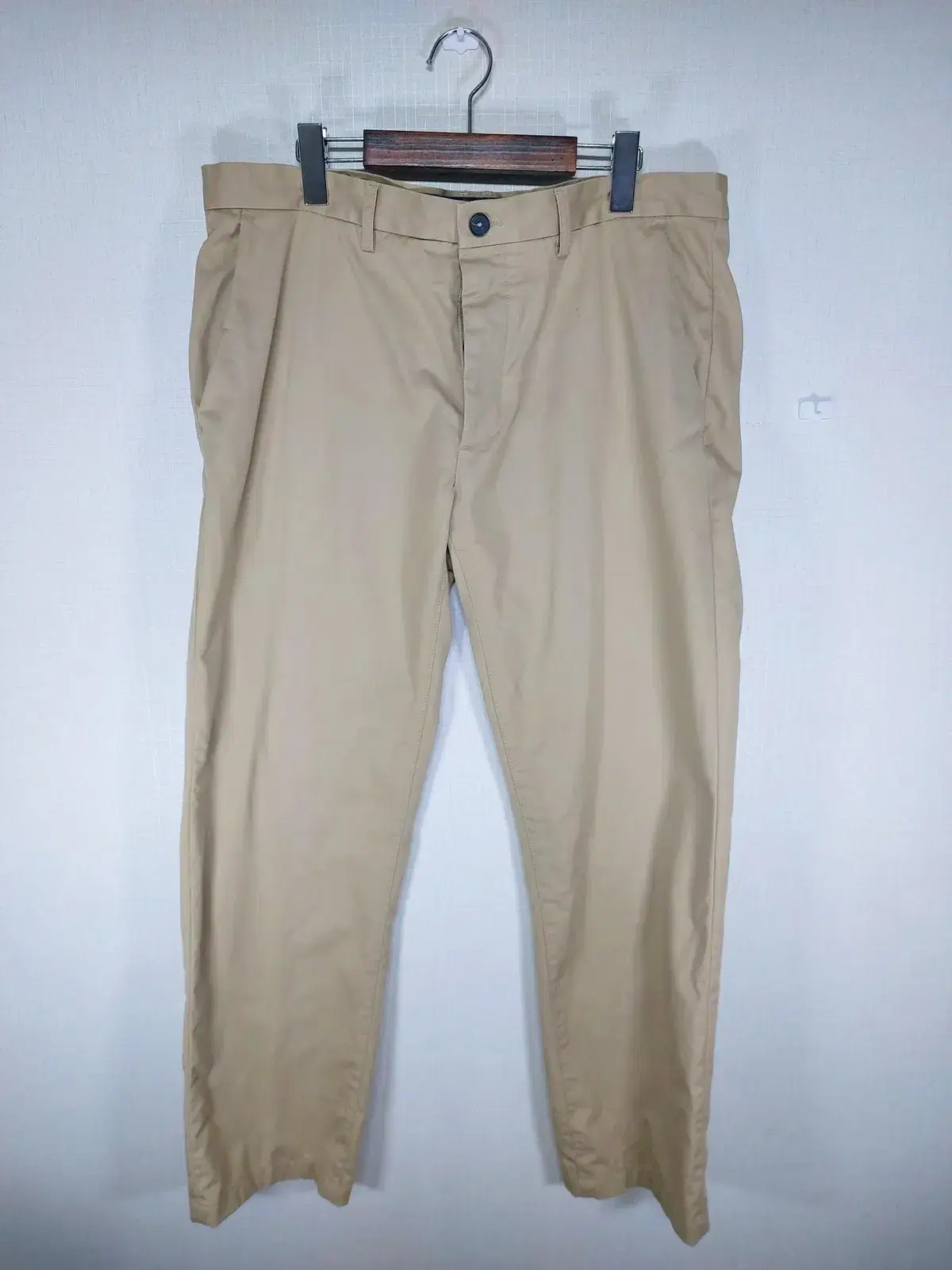 H&M Men's Cotton Pants 37 inch Beige Big Size