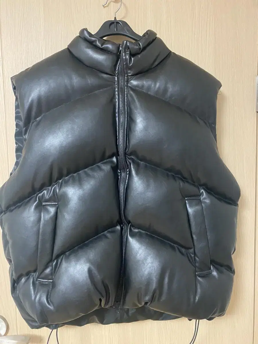 Leather padded vest