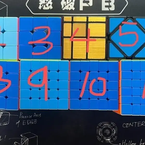 2X2/3X3/4X4/5X5/6X6큐브, 스큐브, 미러큐브